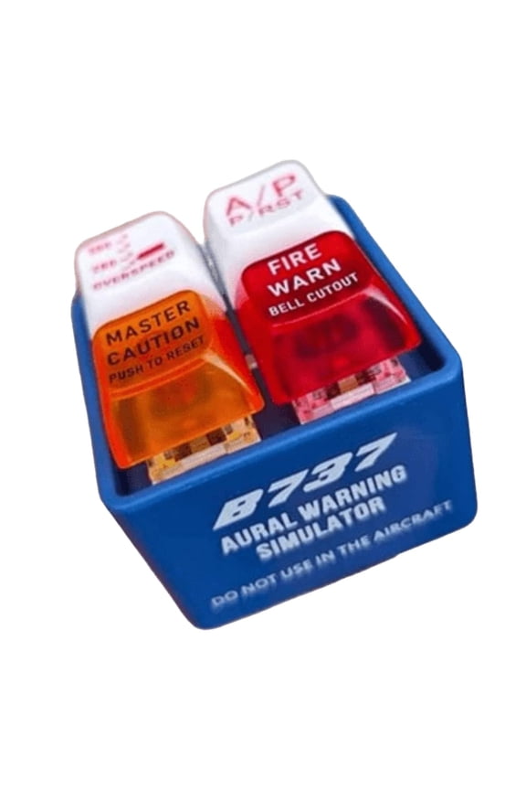 Pilot Alert Keychain - EGPWS Emergency Sound Simulator with Bright LED Light, Tiny Airplane Warning Alert Keyring for Pilots & Aviation Lovers (mixed/2pcs)