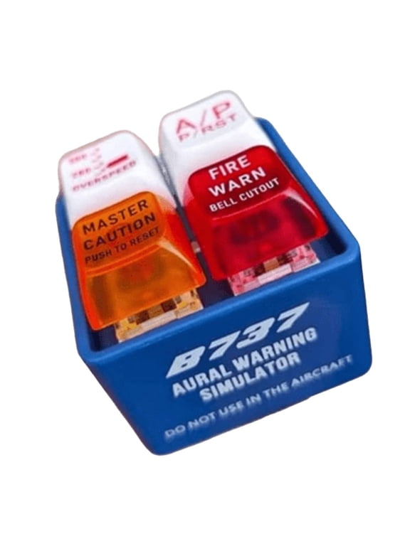 Pilot Alert Keychain - EGPWS Emergency Sound Simulator with Bright LED Light, Tiny Airplane Warning Alert Keyring for Pilots & Aviation Lovers (mixed/2pcs)