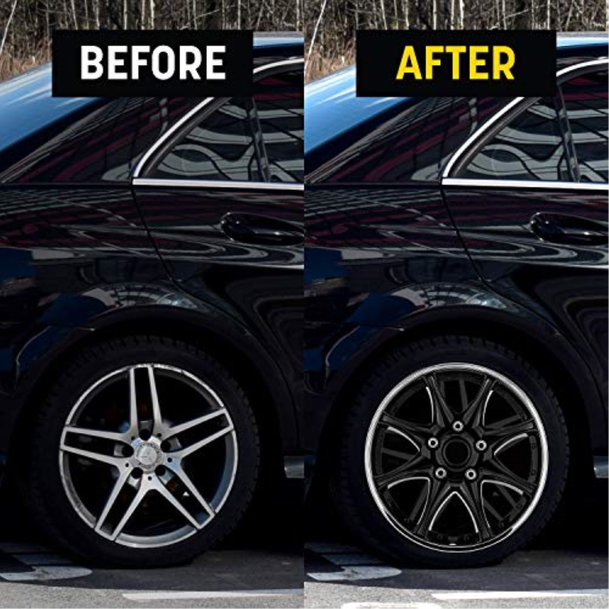 Black and 2024 chrome wheel covers