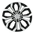 thumbnail image 1 of Pilot Automotive 17 Inch Spyder Universal Hubcaps Set of 4, Black/Silver, 1 of 7