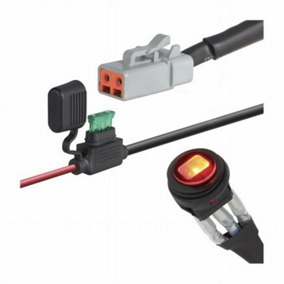 Pilot Automotive 243186 Single Heavy Duty LED Light Bar Wiring Harness