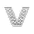 thumbnail image 1 of Pilot Automotive BL-555V Bling Chrome Letter - V, 1 of 1