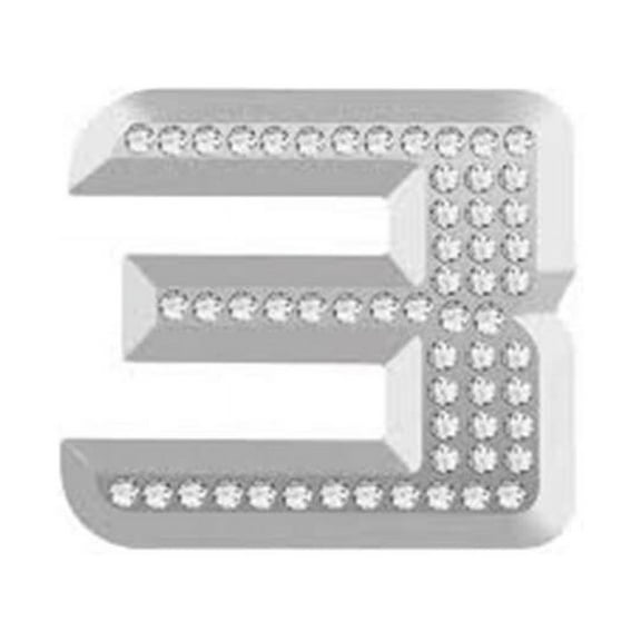 Pilot Automotive BL-556N3 Bling Chrome Number - 3