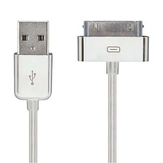 Pilot Automotive CA-4223W 30 Pin Cable Apple MFI, White