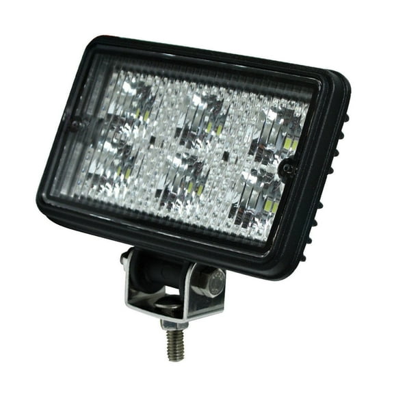 Pilot Automotive NV-720T 16 watt 4 x 6 inch Rectangular Heavy Duty LED Utility Light-Clear Dimensions: 8.6 x 7.3 x 3.1