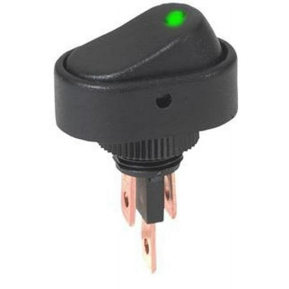 Pilot Automotive PL-SW22G Rocker Switch With Green L.E.D.