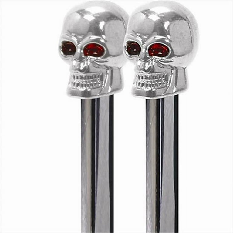 Pilot Automotive PM-347C Skull Door Lock Pins Chrome