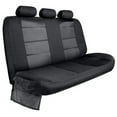 thumbnail image 1 of Pilot Automotive SCT-929E Canvas Rear Bench Seat Cover with Side Flaps, Black, 1 of 1