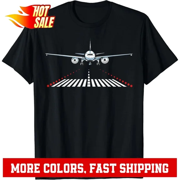 Pilot Aviation Airplane Airport Runway Aircraft Landing Gift Unisex T-Shirt