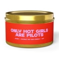 thumbnail image 1 of Pilot Aviation Graduation Tin Candle Gifts Funny Home Office Decor, 1 of 6