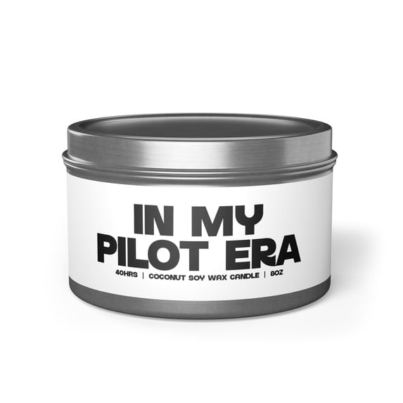 Pilot Aviation Graduation Tin Candle Gifts Home Office Decor Vanilla Coffee