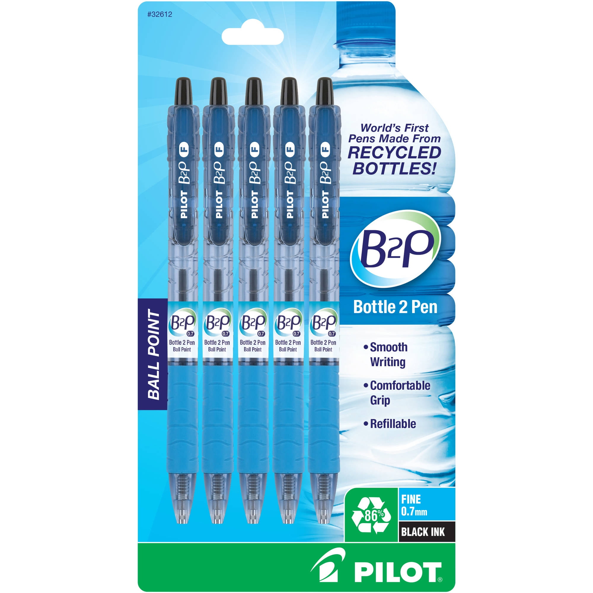 Amazon.com: PILOT B2P Colors - Bottle to Pen Refillable