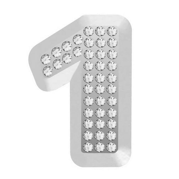 Pilot BL-556N1Z Emblem Bling Chrome Number 1