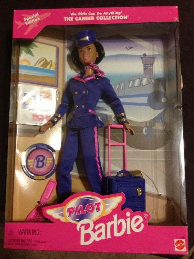Pilot Barbie African American We Girls Can Do Anything Career