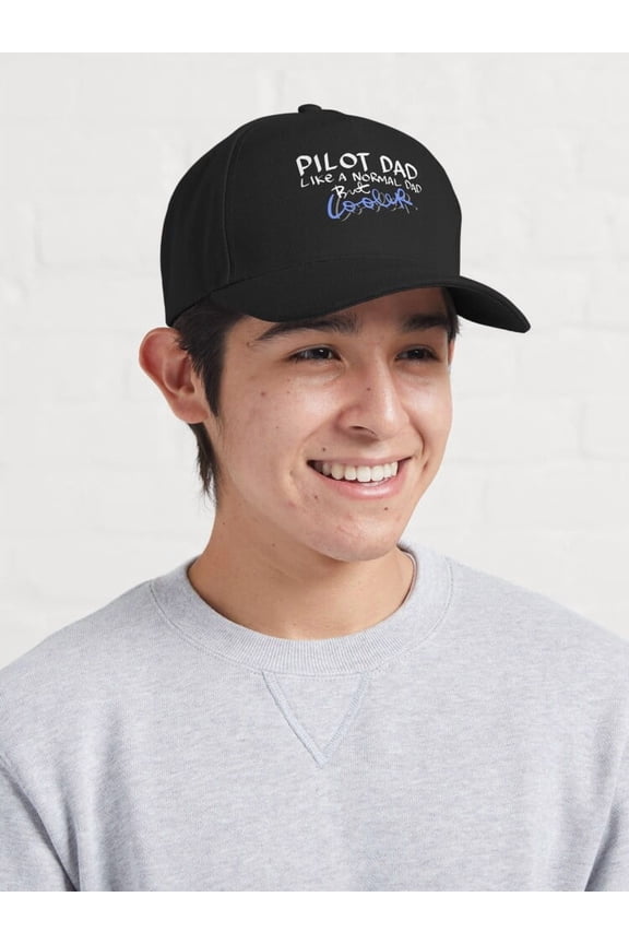 Pilot Baseball Cap, Aviation Profession Statement Graphic Design, Classic Hat