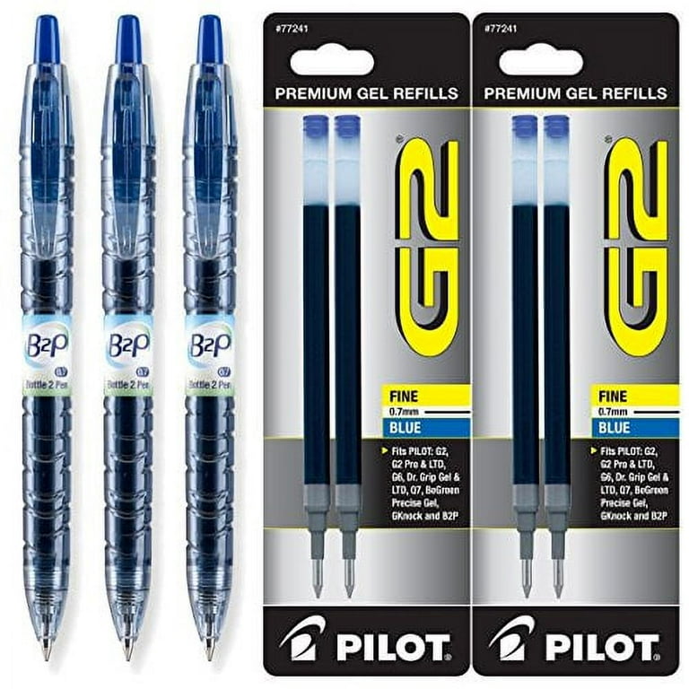 Pilot BeGreen B2P Retractable Gel Ink Pens, Fine Point Pack