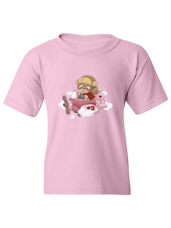 Pilot Bear T-Shirt Juniors -Image by Shutterstock, Small