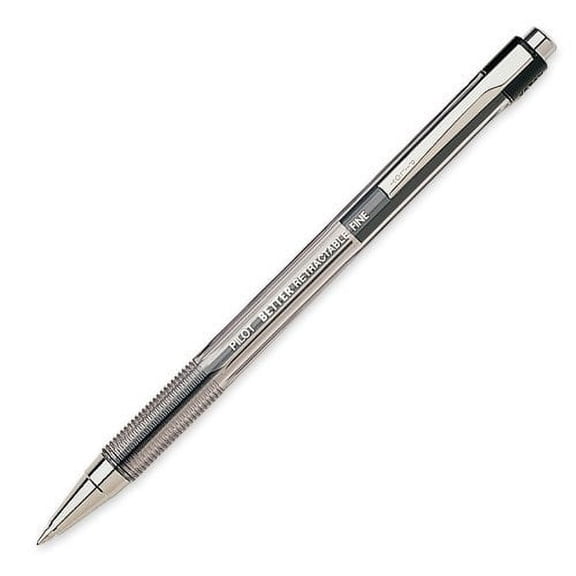 Pilot Better Retractable Ballpoint Pen, Black Fine Point, 8-COUNT (30000)
