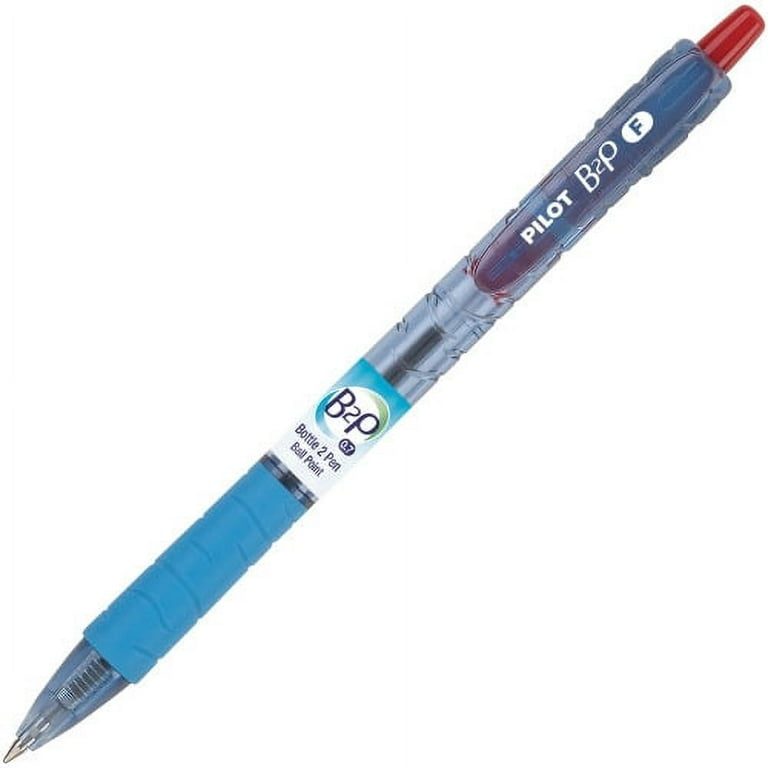 Pilot Bottle to Pen (B2P) B2P Recycled Retractable Ballpoint Pens - Fine Pen Point - 0.7 mm Pen Point Size - Refillable - Retractable - Red Gel-based Ink - Plastic Barrel - 1 Dozen Pilot Bottle to Pen (B2P) B2P Recycled Retractable Ballpoint Pens - Fine Pen Point - 0.7 mm Pen Point Size - Refillable - Retractable - Red Gel-based Ink - Plastic Barrel - 1 Dozen