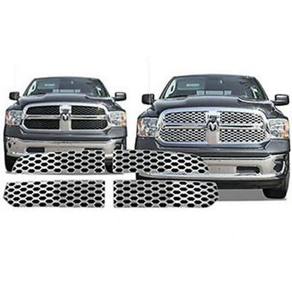Pilot & Bully GI119 Chrome Grill Grille Overlay Inserts, Chrome