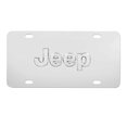 thumbnail image 1 of Pilot / Bully LP-130 Stainless Steel 3-D License Plate (ABS Plastic Decal, Officially Licensed Jeep), 1 of 5