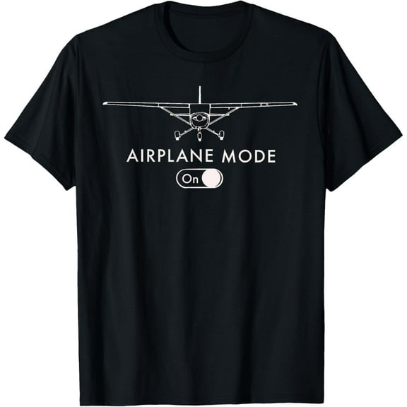 Pilot C172 Flying Gift Airplane Mode Short Sleeve T-ShirtMen and women, White Black T-shirt, size: Extra large S-4XL