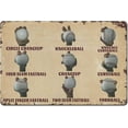 thumbnail image 1 of Pilot Code Phonetic Alphabet Poster 8x12 Inch Tin Sign Retro Military Wall Decor, Military Wall Art, Gift for Man Cave-Garage-Bar-School, 1 of 1