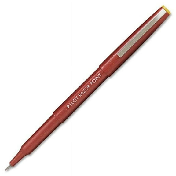 Pilot Corp. Of America 11007 Razor Point Porous Point Stick Pen, Red Ink, Extra Fine, Dozen