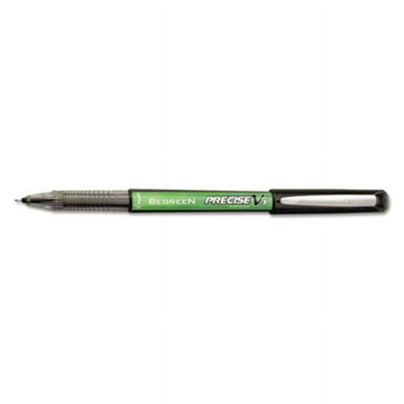 Pilot Corp Of America 26300 Precise V5 Be-green Roller Ball Stick Pen- Black Ink - 0.5 mm.