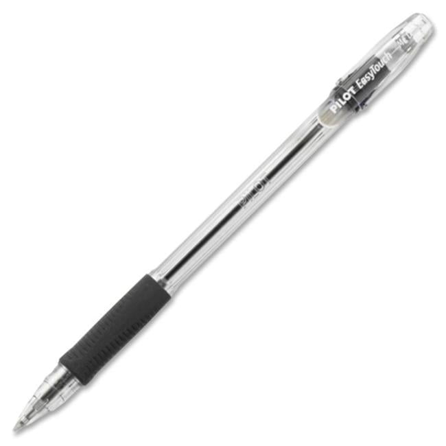 Pilot Corp. Of America 32010 EasyTouch Ballpoint Stick Pen, Black Ink, Medium, Dozen