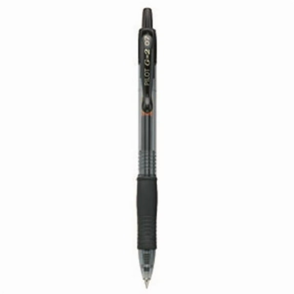 Pilot Corporation Of America UPC G2 Retractable Gel Ink Rolling Ball Pen .7mm Black