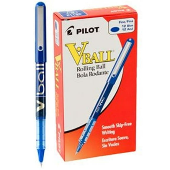 Pilot Corporation Of America VBall Liquid Ink Roller Ball Pen .7mm Blue