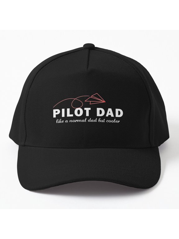 Pilot Dad Baseball Cap, Simple Cooler Father Aviation Graphic Design, Classic Hat
