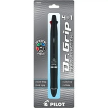 Pilot Dr. Grip 4+1 Ballpoint Pen & Mechanical Pencil, Medium Point 1.0mm, Pack of 1, Assorted Ink