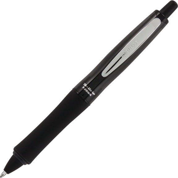 Pilot Dr. Grip Center of Gravity Retractable Ballpoint Pens Medium Pen Point - 1 mm Pen Point Size - Rectangle Pen Point Style - Refillable - Retractable - Black - Black Barrel - 1 Each