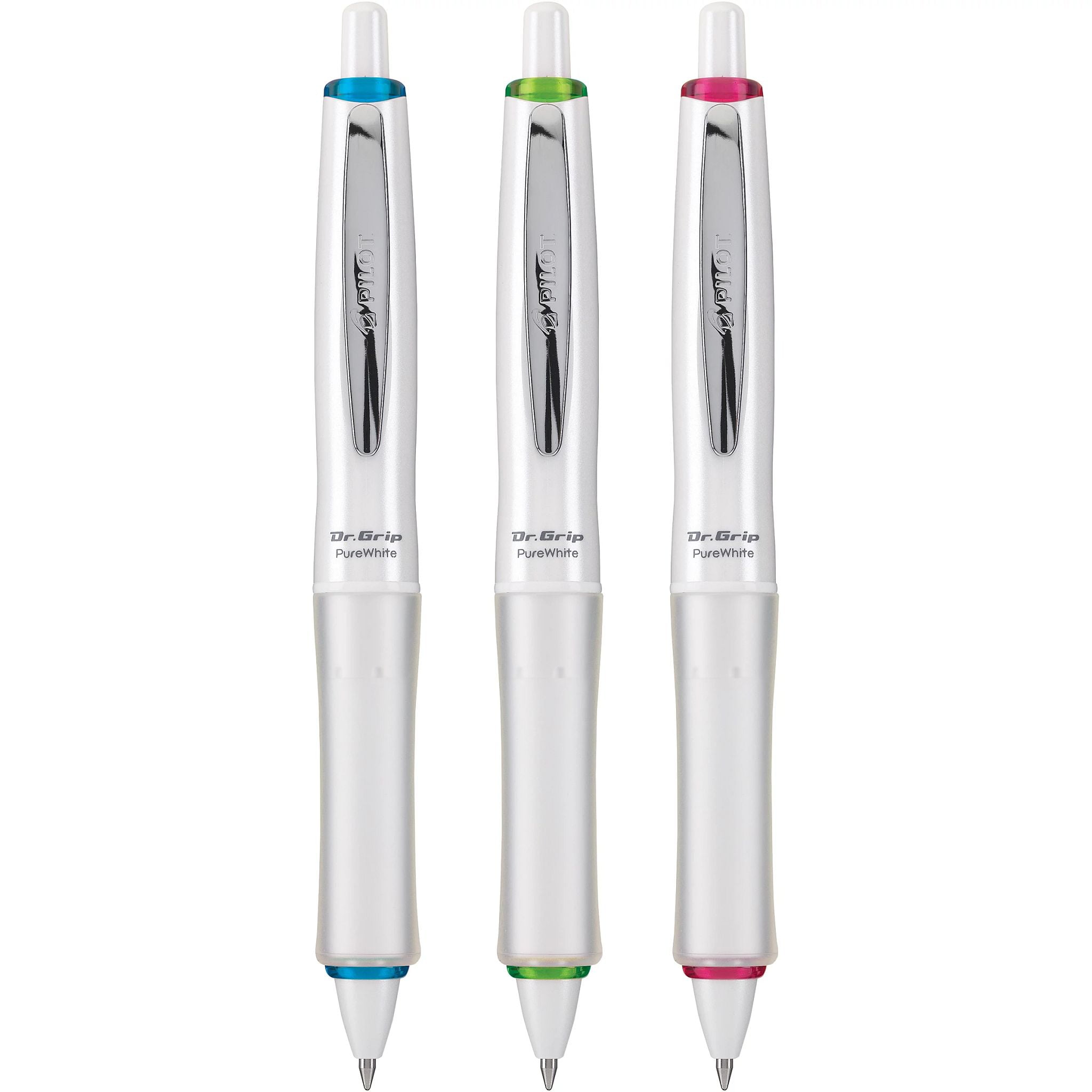 Pilot Dr. Grip Ballpoint Pen, Medium Point, Black Ink, 3-Pack, Comfort ...