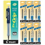 Pilot Dr. Grip Retractable Ballpoint Pens Single with 12 Blue refills, Medium, Blue Ink, 13 Count