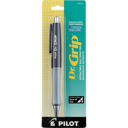 Pilot Dr. Grip Retractable Ball Point Pen, Medium, Navy 36101