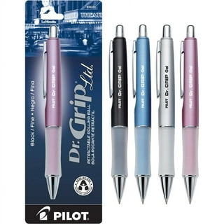 KINGART® Soft Grip Metallic Gel Pens, 2.0mm Ink Cartridge, Set of