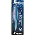thumbnail image 1 of Pilot Dr. Grip Retractable Gel Rollerball Pens - Fine Pen Point - 0.7 mm Pen Point Size - Refillable - Retractable - Black Gel-based Ink - Ice Blue Barrel - 1 Each | Bundle of 10 Each, 1 of 1