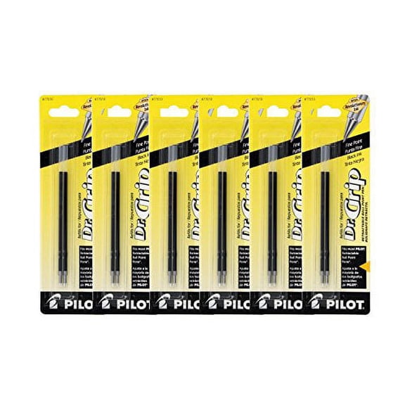Pilot EasyTouch Dr Grip Retractable Ballpoint Pen Refills Black