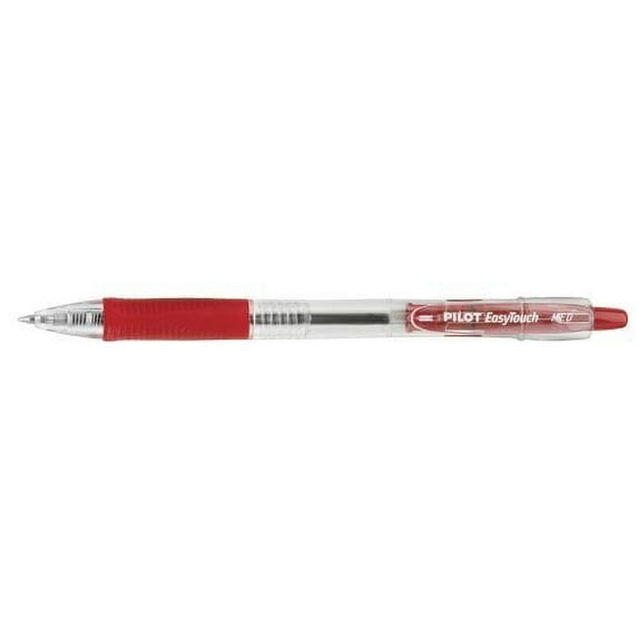 Pilot EasyTouch Retractable Ballpoint Pen, Medium Point Red, 6-COUNT (32222)