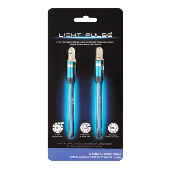 Pilot Electronics El-1301Bwk Auxiliary Music Sync Audio Cable, 3.5Mm(Authentic)