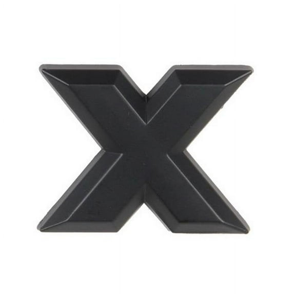 Pilot Emblem Matte Black Letter X