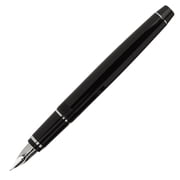 Pilot Falcon Fountain Pen - Black & Rhodium - Soft Flexible Medium Nib
