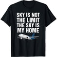 thumbnail image 1 of Pilot Flying Aviator - Aircraft Aviation Airplane Pilot T-Shirt Black Large, 1 of 4