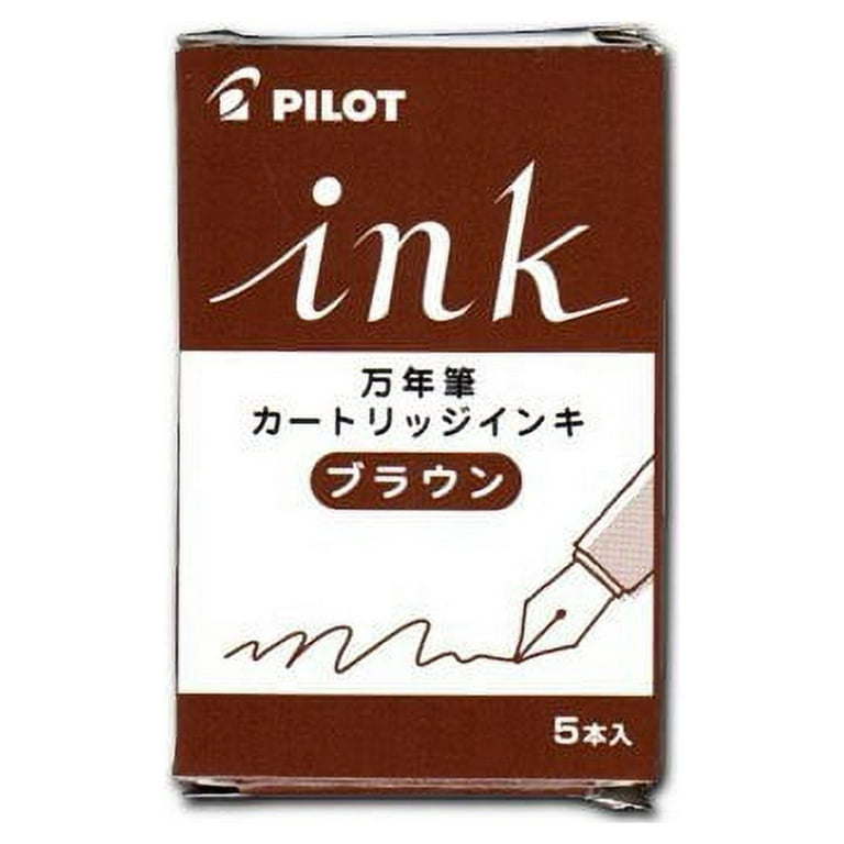 Pilot Brown Ink - 5 Cartridges