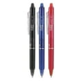 thumbnail image 1 of Pilot FriXion Ball Clicker Erasable Gel Ink Retractable Pen, Fine Point, 0.7mm, 3 Pack (Black,Blue,Red), 1 of 5