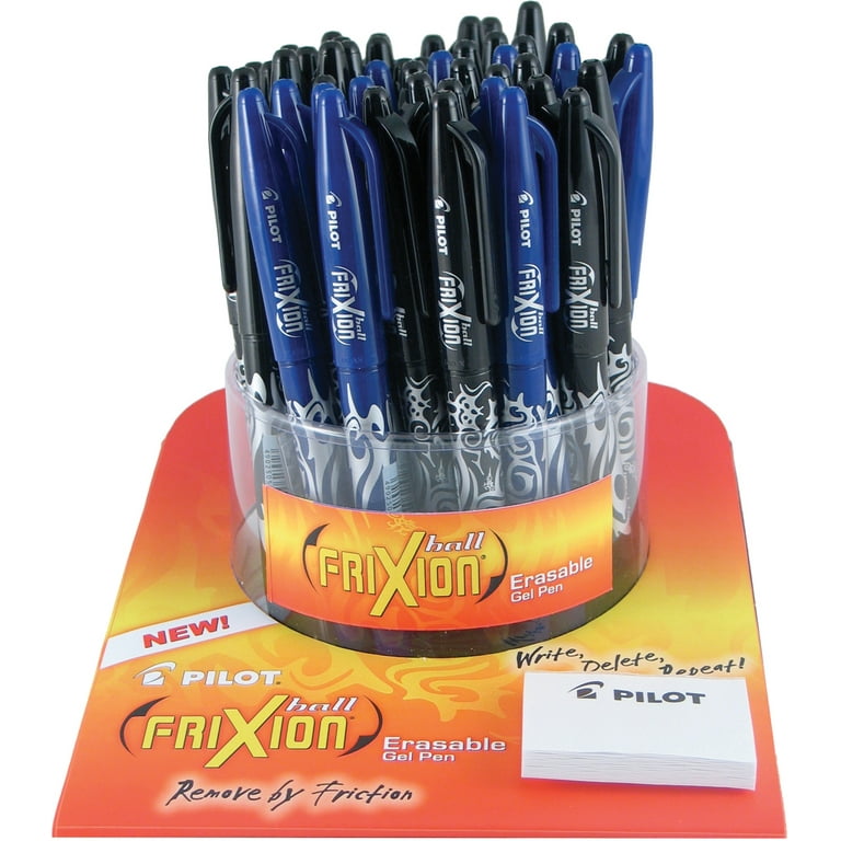 Pilot FriXion Ball Erasable Gel Pen 48pc Display-32 Black & 16 Blue Pens  FOB: MI