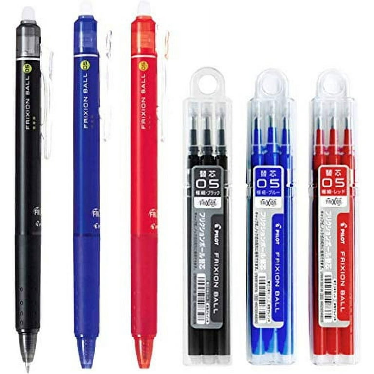 Pilot FriXion Ball Knock Retractable Gel Pen - 0.5 mm - Red
